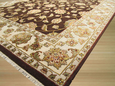 Jaipur Brown Hand Knotted 511 X 811 Area Rug 834-131629 Image 1