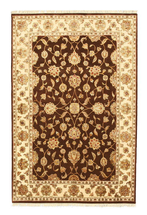 Jaipur Brown Hand Knotted 511 X 811 Area Rug 834-131629 Image 0