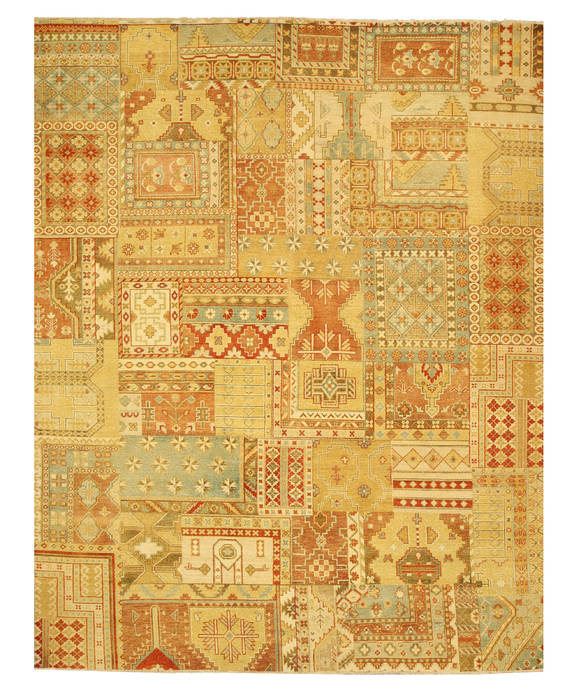 Multicolor Hand Knotted 93 X 119 Area Rug 834-131633 Image 0