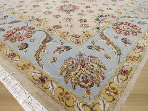 Beige Hand Knotted 710 X 99 Area Rug 834-131636 Image 1