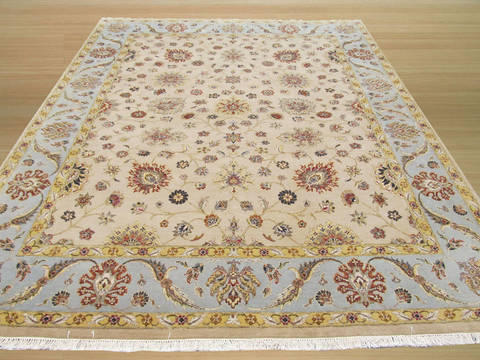 Beige Hand Knotted 710 X 99 Area Rug 834-131636 Image 2