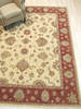 Agra Beige Hand Knotted 80 X 101  Area Rug 834-131639 Thumb 3