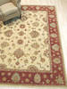 Agra Beige Hand Knotted 80 X 101 Area Rug 834-131639 Thumb 3