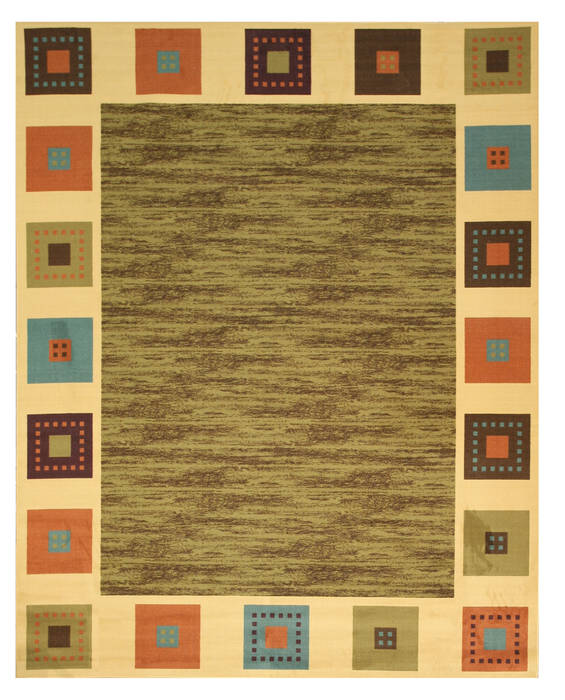 Gabbeh Green Machine Made 710 X 910 Area Rug 834-131663 Image 0