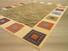 Gabbeh Green Machine Made 710 X 910 Area Rug 834-131663 Thumb 1