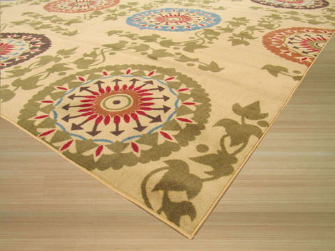 Beige Machine Made 53 X 73 Area Rug 834-131667 Image 1