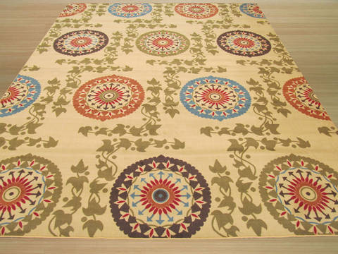 Beige Machine Made 53 X 73 Area Rug 834-131667 Image 2