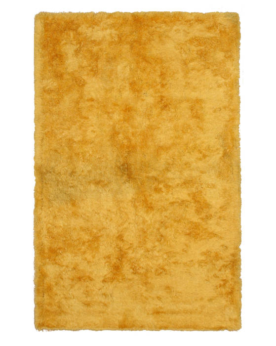 Shaggy Yellow Hand Made 79 X 99 Area Rug 834-131749 Image 0