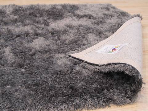Shaggy Grey Hand Made 50 X 80 Area Rug 834-131751 Image 2
