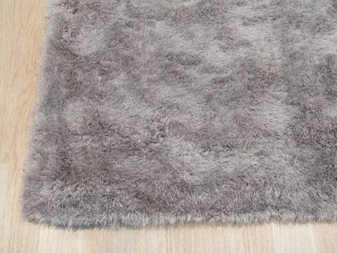 Shaggy Grey Hand Made 89 X 119 Area Rug 834-131759 Image 1