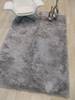 Shaggy Grey Hand Made 89 X 119 Area Rug 834-131759 Thumb 3