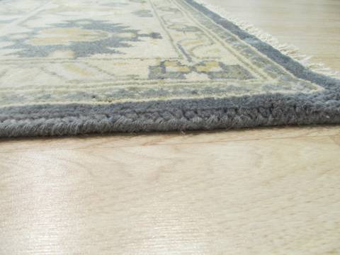 Oushak Blue Hand Knotted 80 X 100 Area Rug 834-131777 Image 3