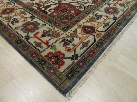 Serapi Blue Hand Knotted 100 X 140 Area Rug 834-131779 Image 1