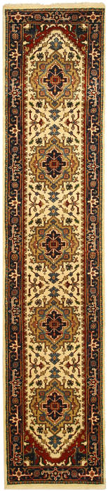 Serapi Blue Runner Hand Knotted 26 X 100 Area Rug 834-131797 Image 0