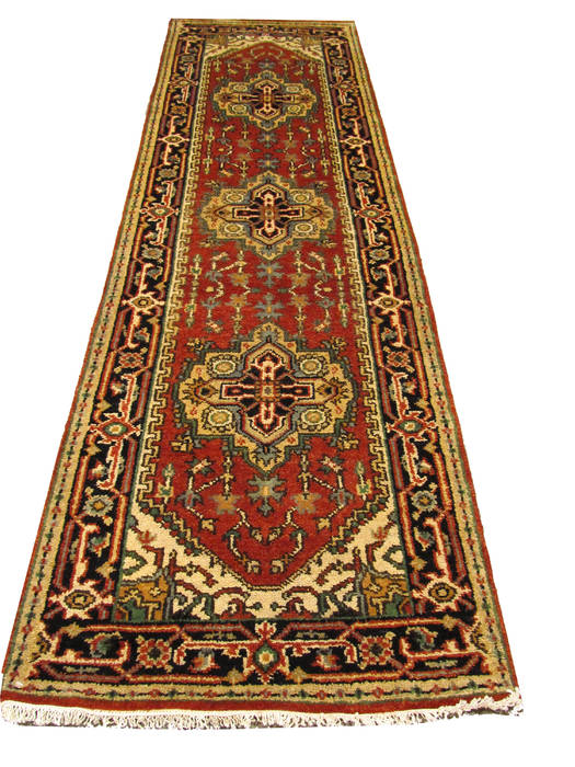Serapi Red Runner Hand Knotted 26 X 60 Area Rug 834-131813 Image 1