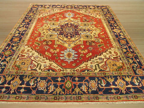 Serapi Red Hand Knotted 60 X 90 Area Rug 834-131818 Image 2