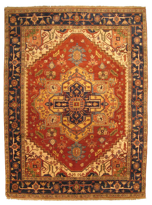 Serapi Red Hand Knotted 60 X 90 Area Rug 834-131818 Image 0