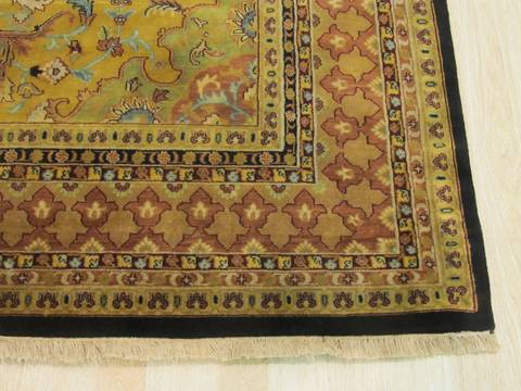 Black Hand Knotted 60 X 90 Area Rug 834-131828 Image 1
