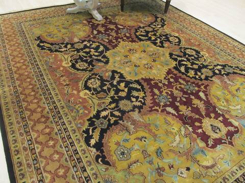 Black Hand Knotted 60 X 90 Area Rug 834-131828 Image 3