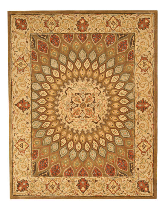Brown Hand Tufted 96 X 136 Area Rug 834-131837 Image 0