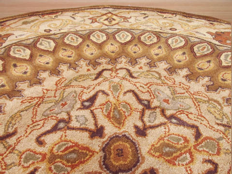 Brown Round Hand Tufted 79 X 79 Area Rug 834-131841 Image 2
