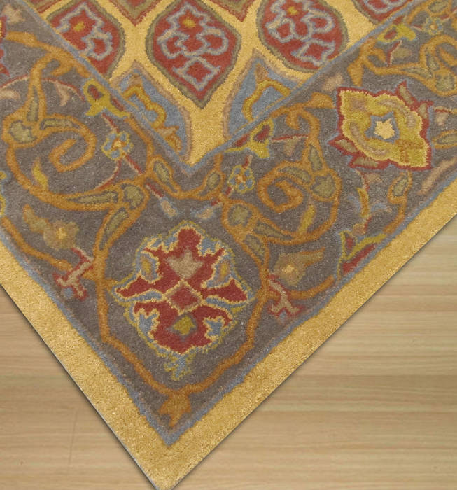 Yellow Hand Tufted 76 X 96 Area Rug 834-131846 Image 4
