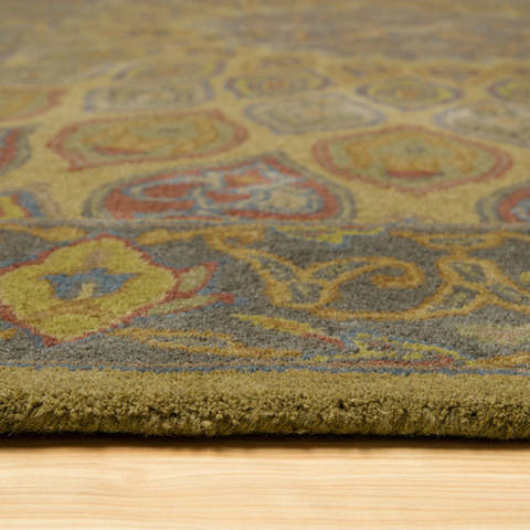 Yellow Hand Tufted 89 X 119 Area Rug 834-131848 Image 2