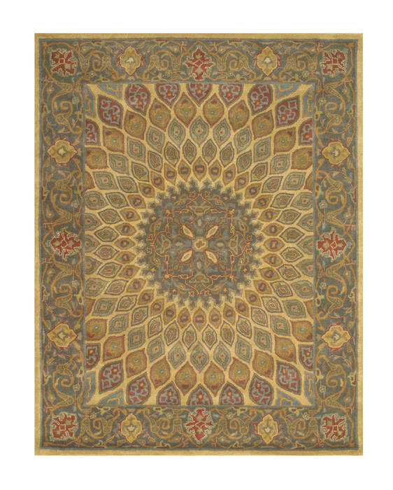 Yellow Hand Tufted 89 X 119 Area Rug 834-131848 Image 0