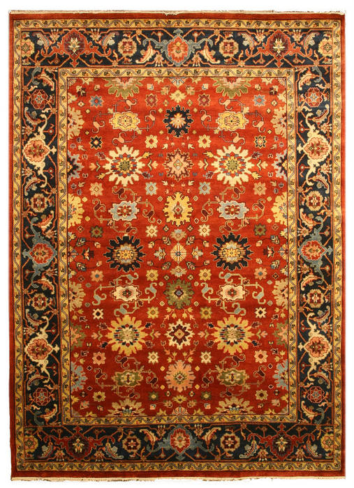 Mahal Red Hand Knotted 120 X 180 Area Rug 834-131867 Image 0