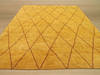 Moroccan Yellow Hand Knotted 80 X 100  Area Rug 834-131873 Thumb 3
