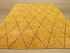 Moroccan Yellow Hand Knotted 80 X 100 Area Rug 834-131873 Thumb 3