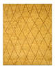 Moroccan Yellow Hand Knotted 80 X 100  Area Rug 834-131873 Thumb 0