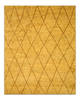 Moroccan Yellow Hand Knotted 80 X 100 Area Rug 834-131873 Thumb 0