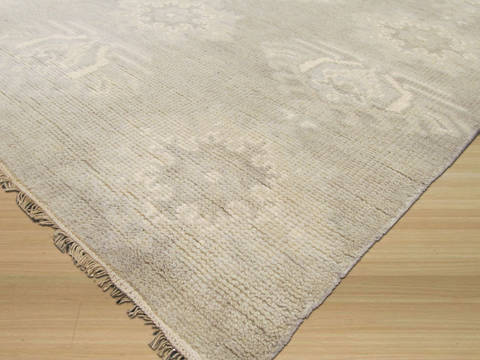 Grey Hand Knotted 90 X 120 Area Rug 834-131885 Image 1