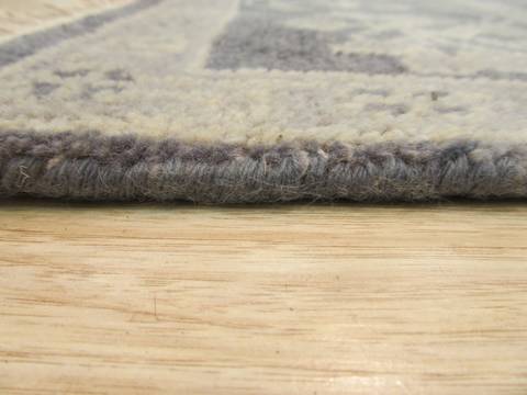Oushak Grey Hand Knotted 90 X 120 Area Rug 834-131895 Image 3