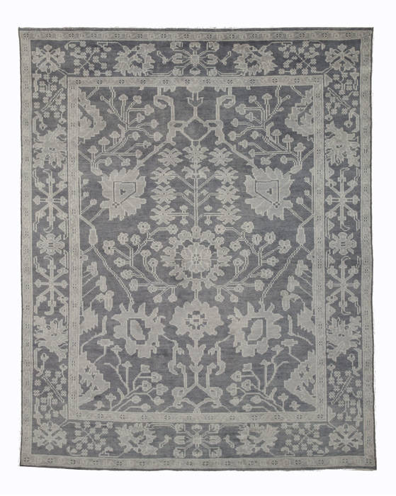 Oushak Grey Hand Knotted 90 X 120 Area Rug 834-131895 Image 0