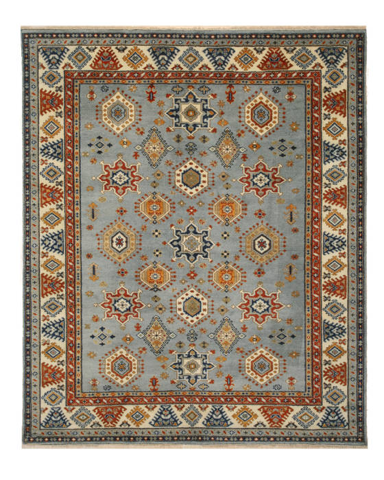 Kazak Blue Hand Knotted 100 X 140 Area Rug 834-131900 Image 0