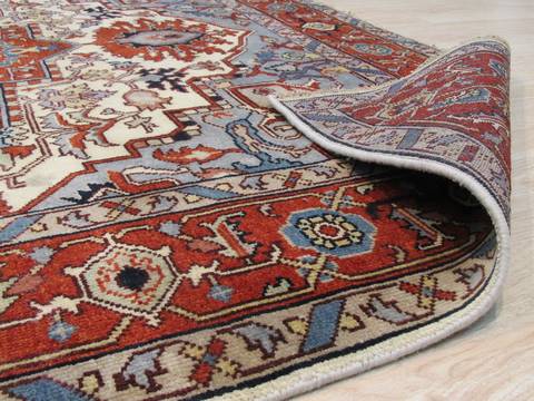 Serapi Beige Hand Knotted 100 X 140 Area Rug 834-131903 Image 2