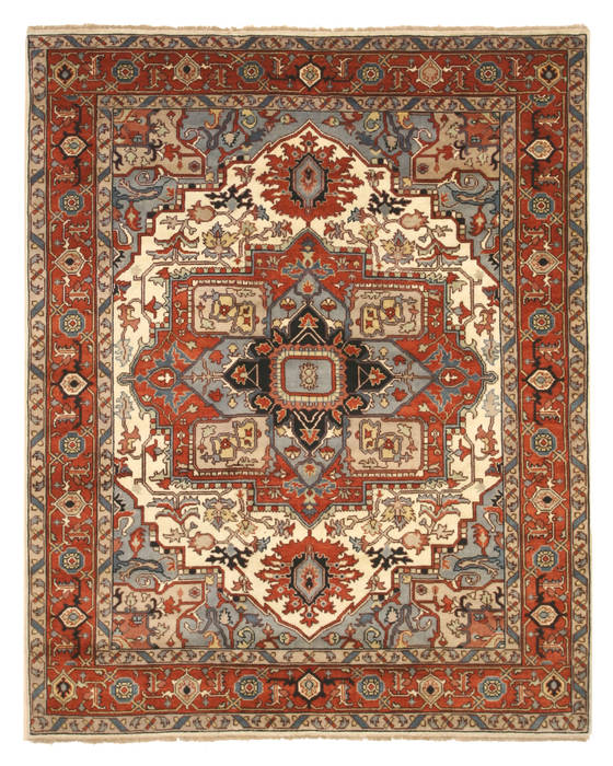 Serapi Beige Hand Knotted 100 X 140 Area Rug 834-131903 Image 0