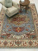 Serapi Blue Hand Knotted 60 X 90  Area Rug 834-131910 Thumb 3