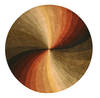 Modern-Contemporary Multicolor Round Hand Tufted 60 X 60  Area Rug 834-131924 Thumb 0