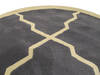 Modern-Contemporary Beige Round Hand Tufted 40 X 40 Area Rug 834-131928 Thumb 2