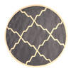 Modern-Contemporary Beige Round Hand Tufted 40 X 40  Area Rug 834-131928 Thumb 0