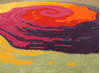 Modern-Contemporary Multicolor Round Hand Tufted 60 X 60 Area Rug 834-131935 Thumb 2