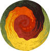 Modern-Contemporary Multicolor Round Hand Tufted 60 X 60  Area Rug 834-131935 Thumb 0