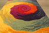 Modern-Contemporary Multicolor Hand Tufted 79 X 99 Area Rug 834-131936 Thumb 2
