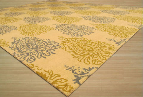 Beige Hand Tufted 79 X 99 Area Rug 834-131940 Image 1