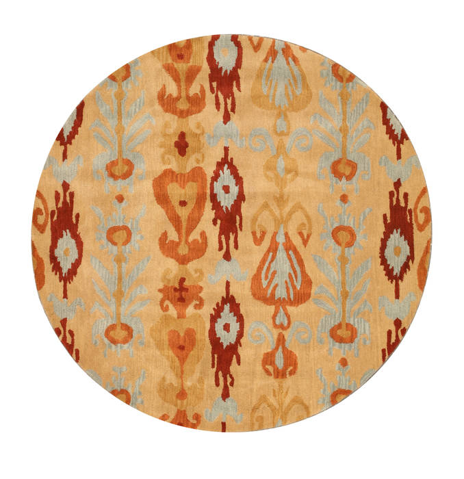 Beige Round Hand Tufted 60 X 60 Area Rug 834-131942 Image 0