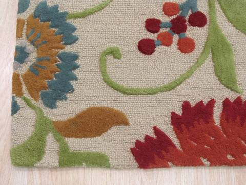 Beige Hand Tufted 96 X 136 Area Rug 834-131951 Image 1