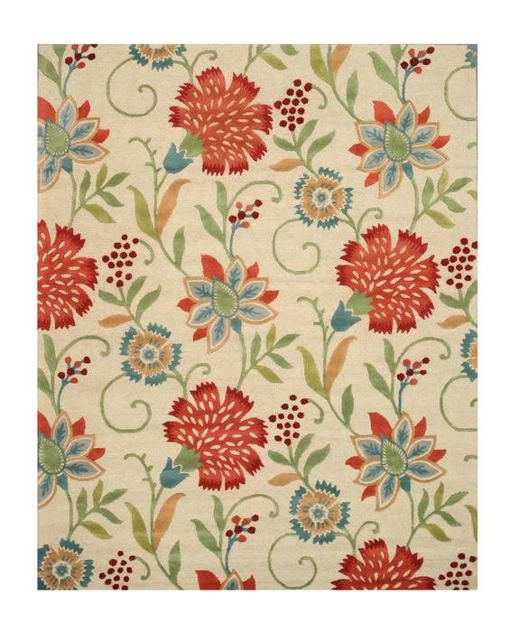 Beige Hand Tufted 96 X 136 Area Rug 834-131951 Image 0